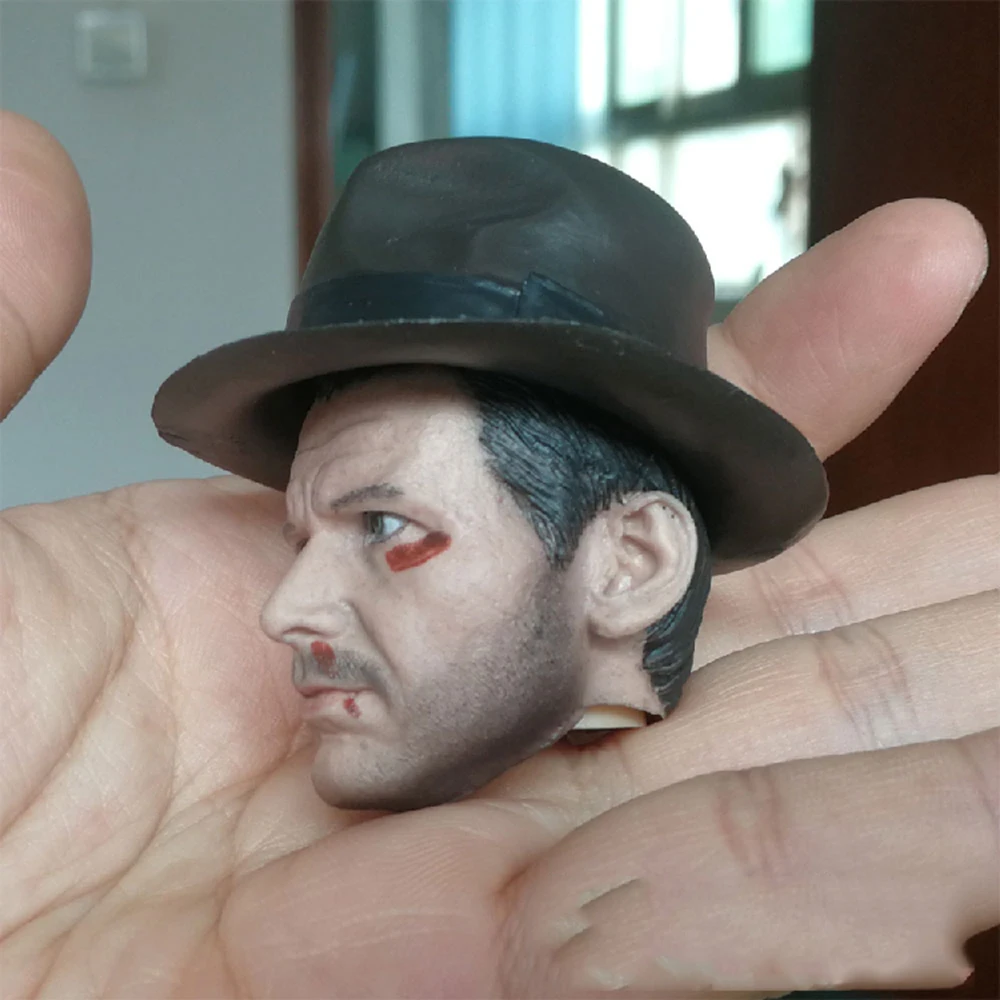 1/6 весы Харрисон Форд голова лепить резные Индиана Джонс головы