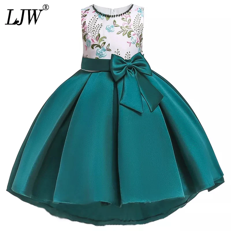 New High quality baby embroidery princess dress for girl elegant birthday party Baby girls clothes 3-10yrs | Детская одежда и