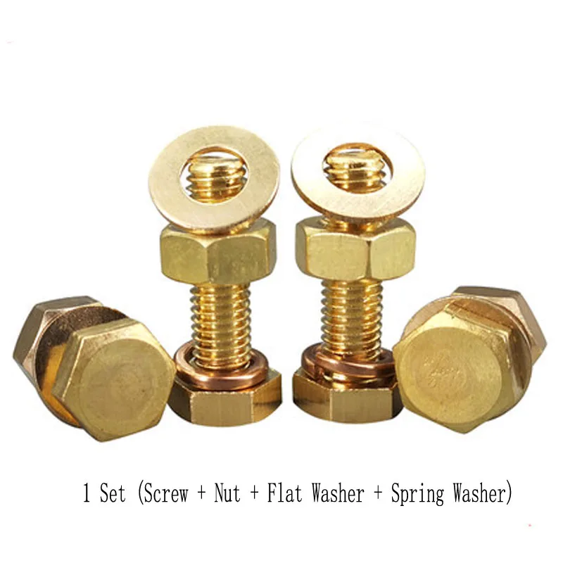 Набор винтов M6 медный Шестигранник винты с плоской подушкой/комбинированный