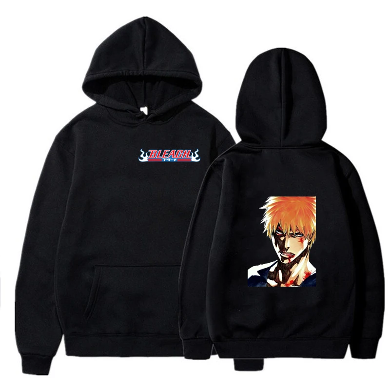 

Hot Kpop Funny Style Sweater Bleach Anime Hoodie Long Sleeve Pullover Man and Women Teenagers Oversize