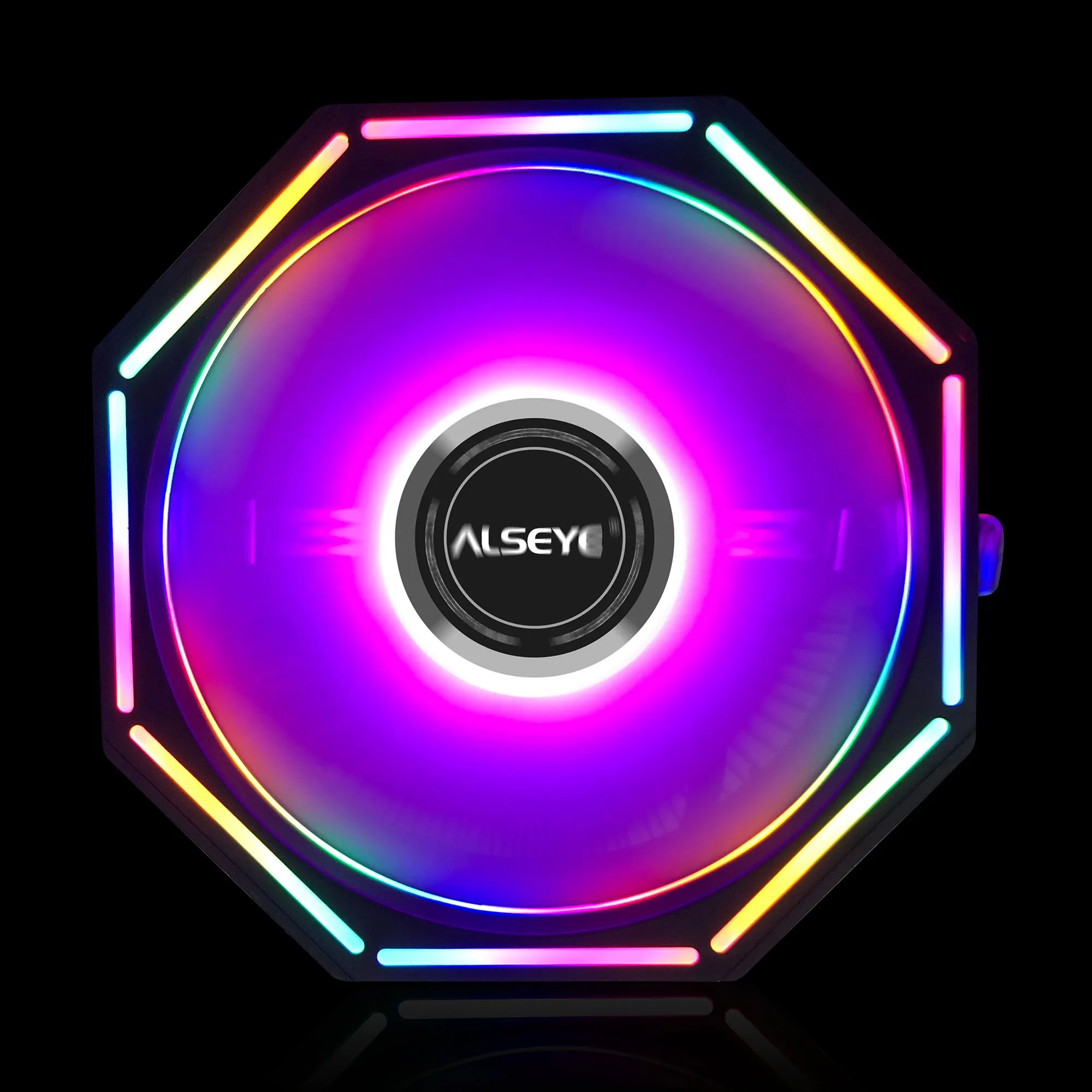 Кулер для процессора Intel 775/115X/ AM2 AM3 ALSEYE O120z 4 контакта ШИМ RGB тихий радиатор |