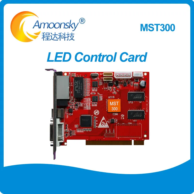 

led screen led video wall control card sending card AMS-MST300 synchronous led display controller similar to nova msd300