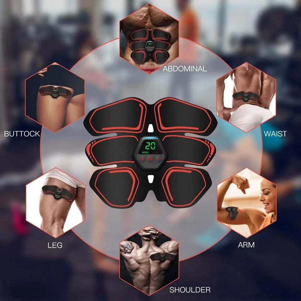 Exercise Machine Slimming Belts Weight Loss Products EMS Electrostimulator ABS Trainer Abdominal Muscle Stimulator for Men Women |