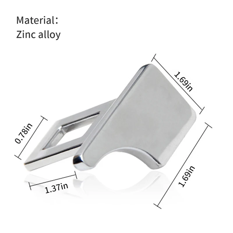 

1PC Hidden Zinc alloy Car safety seat belt buckle clip car accessories