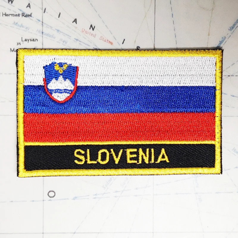 Национальный флаг Словении значки чехол для телефона на руку заплаты вышивки и