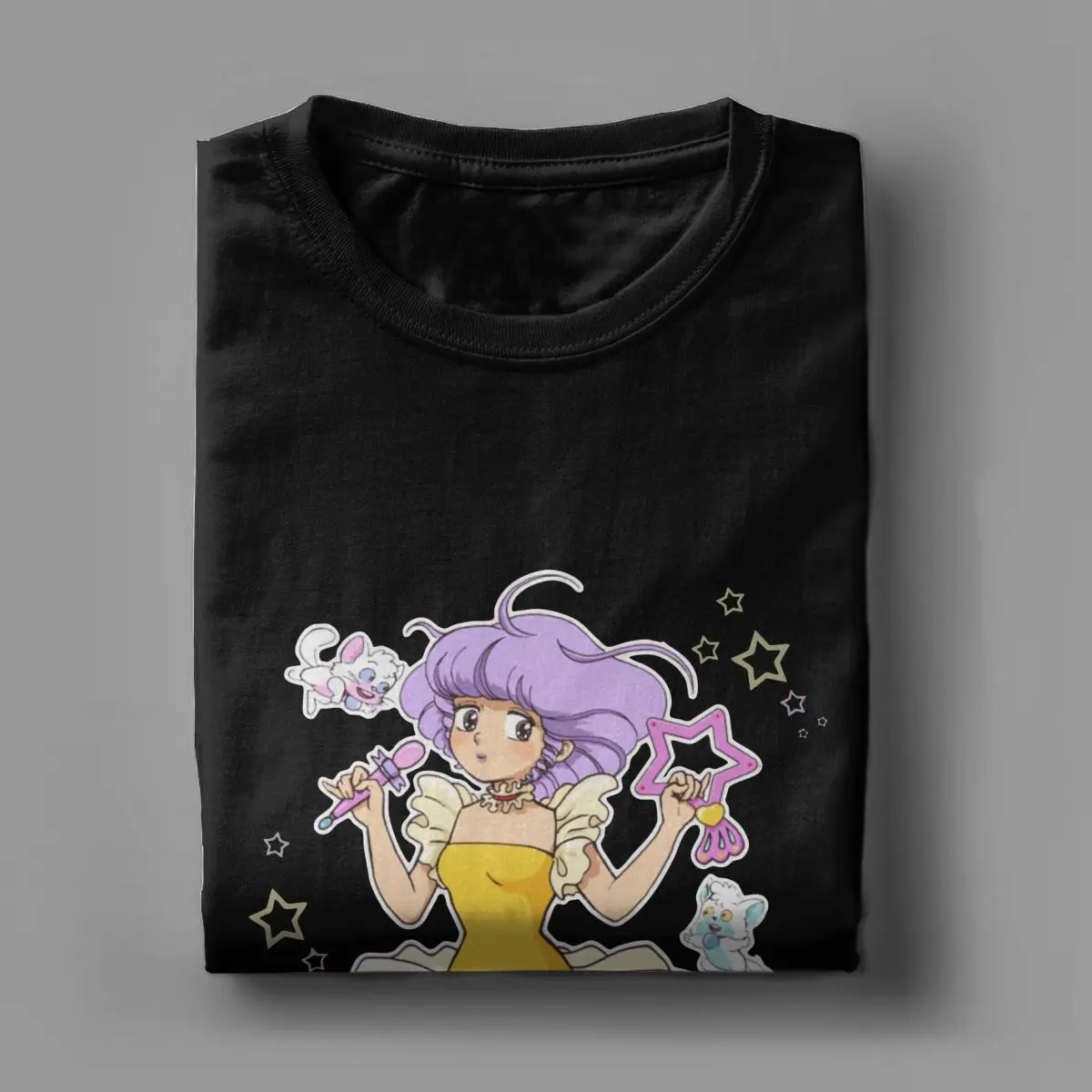 Мужские и женские Волшебные кремовые футболки Mami с ангелом милая аниме одежда