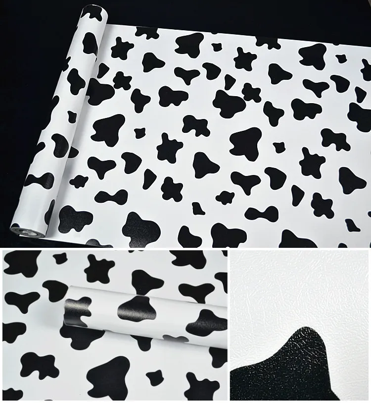

Самоклеящаяся самоклеящаяся бумага для стен, современные рулоны черно-белого винилового контакта из ПВХ для комнаты, домашнего декора, 10 м
