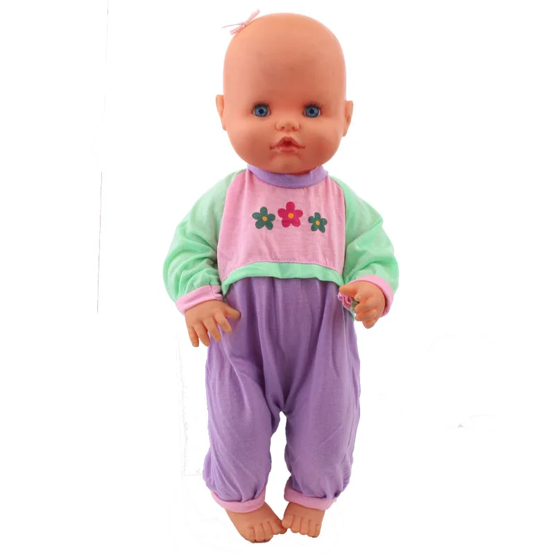 Недорогие милые комбинезоны с цветами одежда подходит для 18-дюймовых