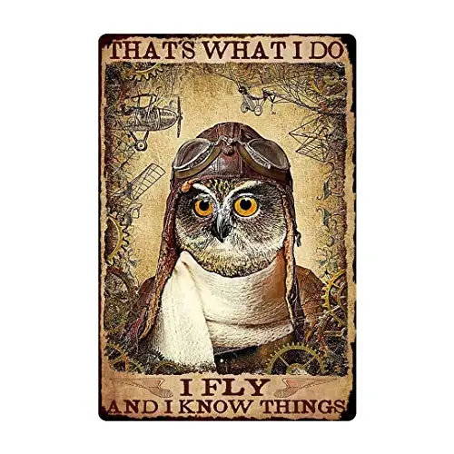 

Cat Wall Metal Tin Sign, Vintage Art Home Decor, 8x12 inches