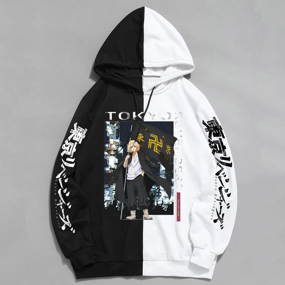 

Anime Tokyo Revengers Cosplay Hoodies Manjiro Sano Print Hooded Fashion 2021 Fashion Sweatshirt Male Pullover Tops Streetwear