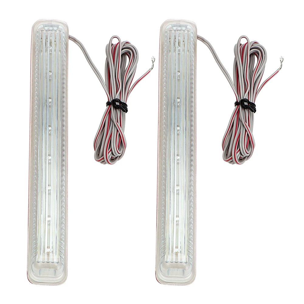LEEPEE 2 шт. желтый мягкий 8 SMD индикаторная лампа янтарного цвета FPC сигнала поворота