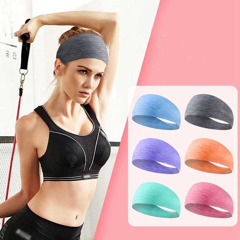 

Sport Headband Wide Breathable Anti-sweat Sweatband Headband Fitness Yoga Running Dancing Accessories c2