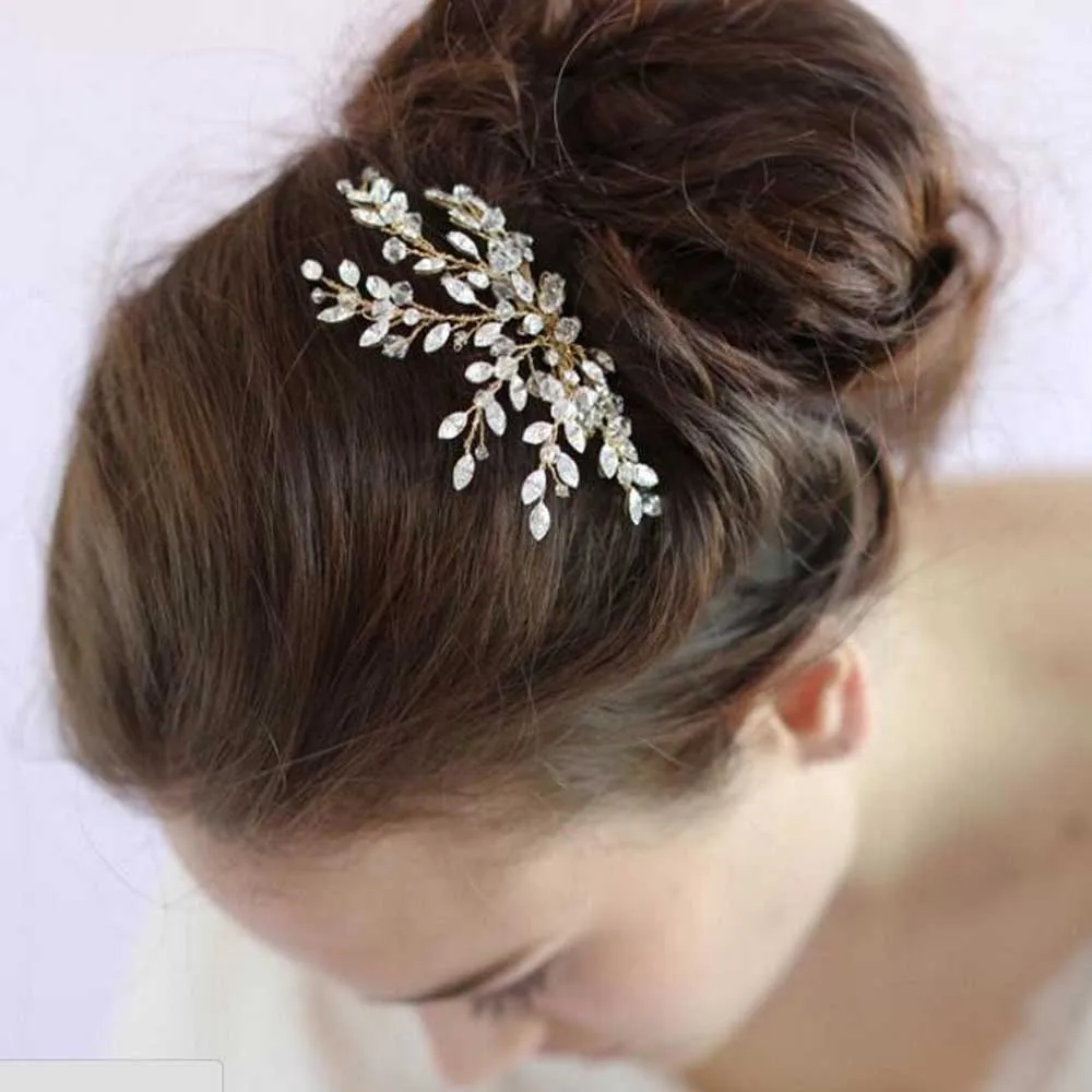 Женская винтажная расческа для волос с искусственными кристаллами|Свадебные