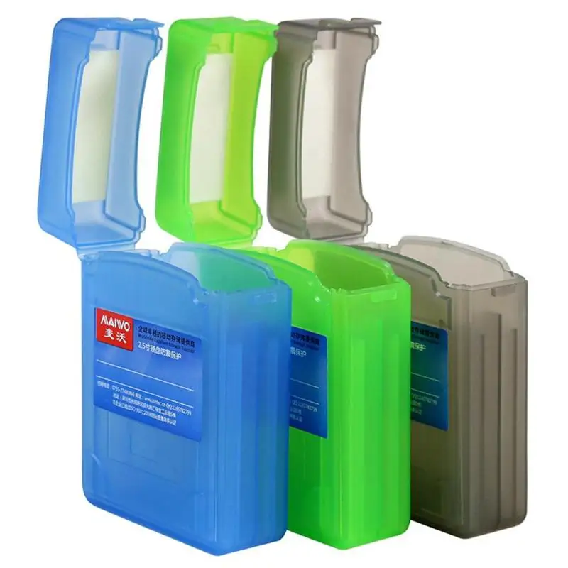 

Maiwo Double Disk Slot Storage Box For 2.5" SSD HDD External Hard Drive Disk Enclosure Storage Carrying Case Protective Cover