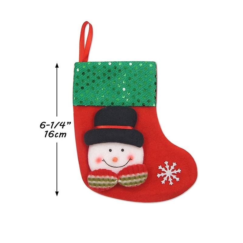 

Promotion! Christmas Mixed Set Mini Stockings, 12pcs
