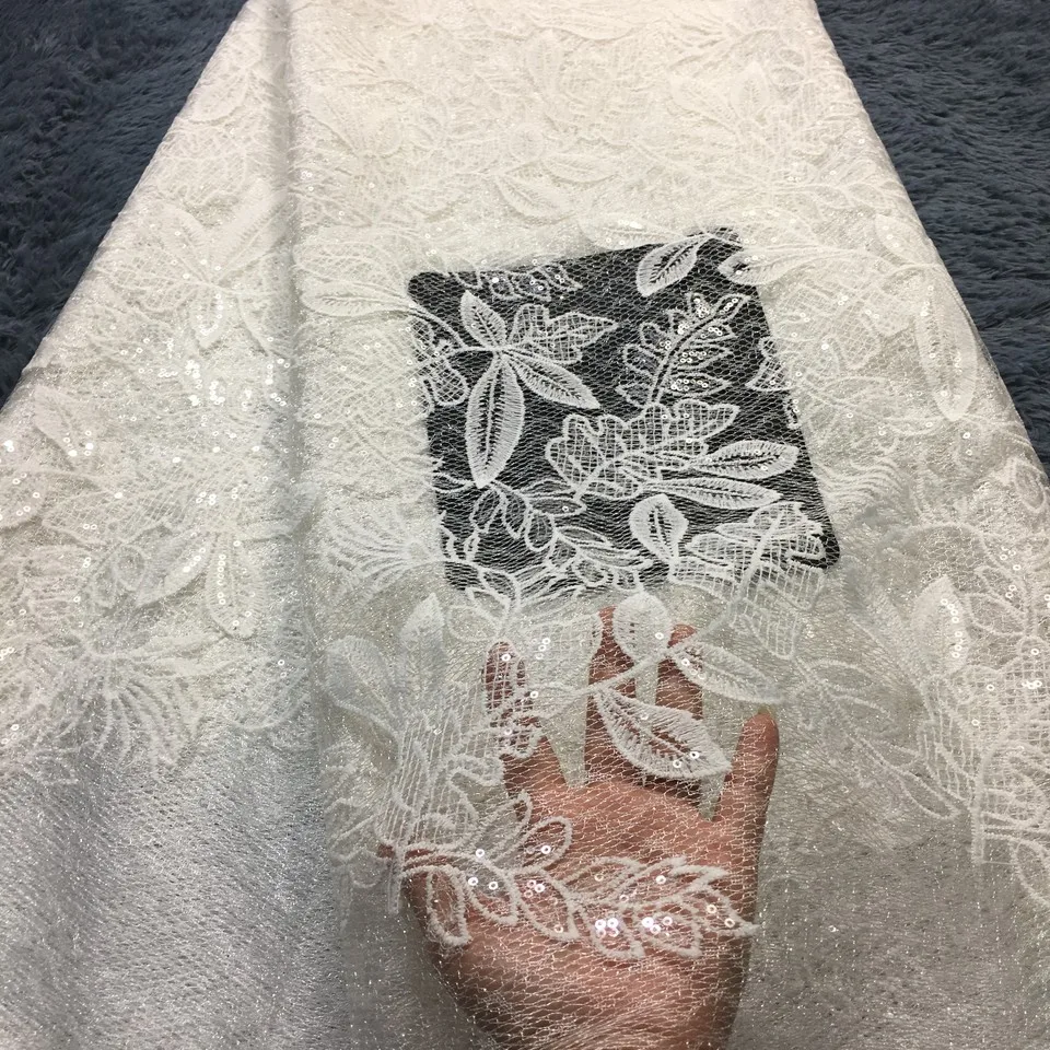 Золотое кружево с блестками Сетчатое высокое качество африканский тюль