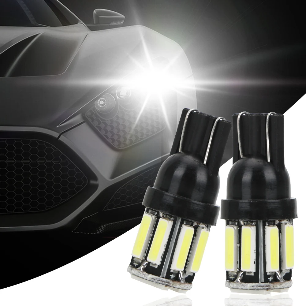 LEEPEE 1 пара T10 W5W 7020 10SMD автомобиль инструмент Панель настольная лампа светильник