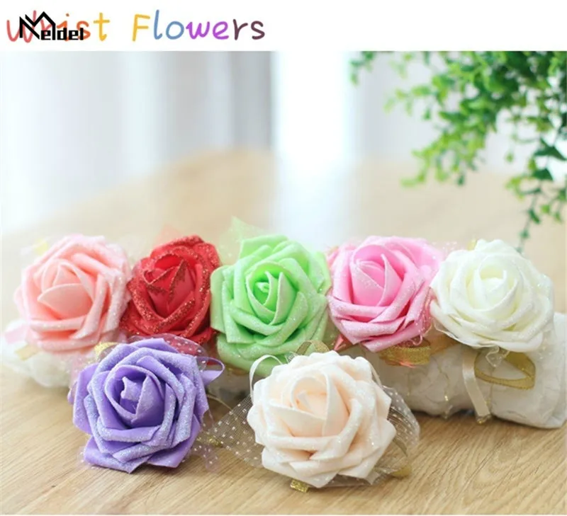 Свадебный браслет на запястье корсажный с цветами свадебный для подружки