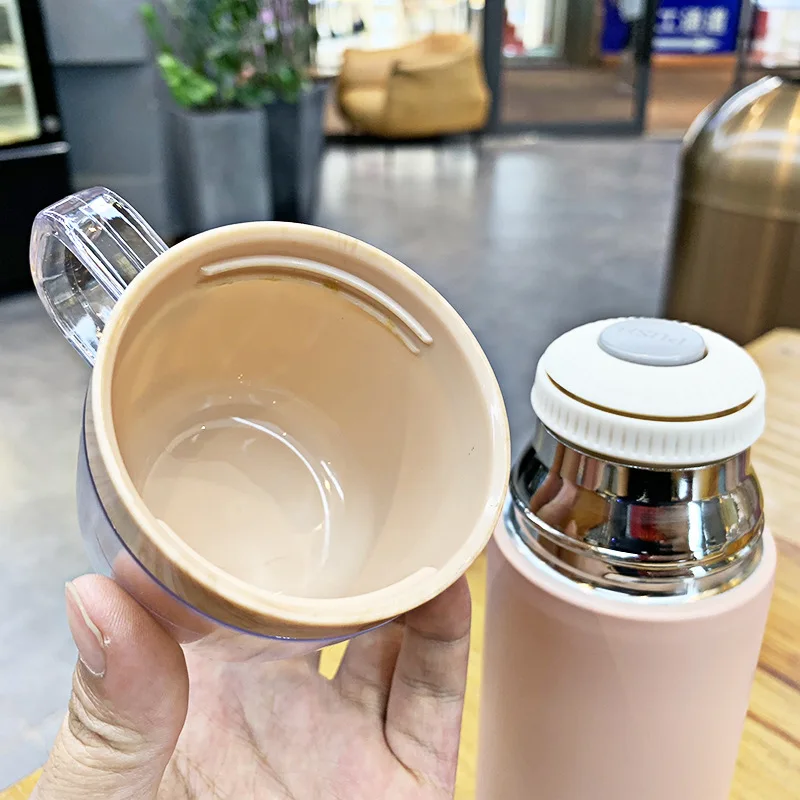 Keelorn короткая модная Вакуумная чашка Женская кружка из нержавеющей стали вакуумная колба с крышкой для питья воды 200 мл 350 мл термос чашка