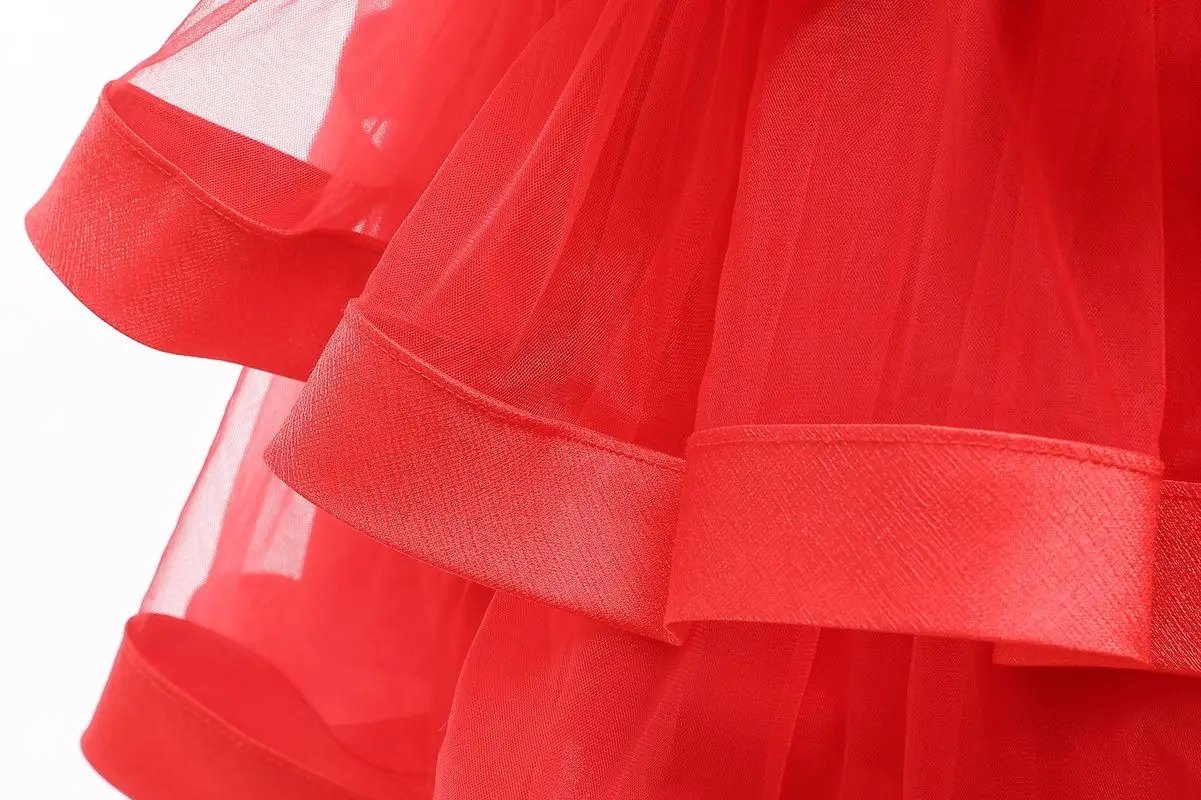 Рождественские детские платья для девочек платье принцессы Элегантное