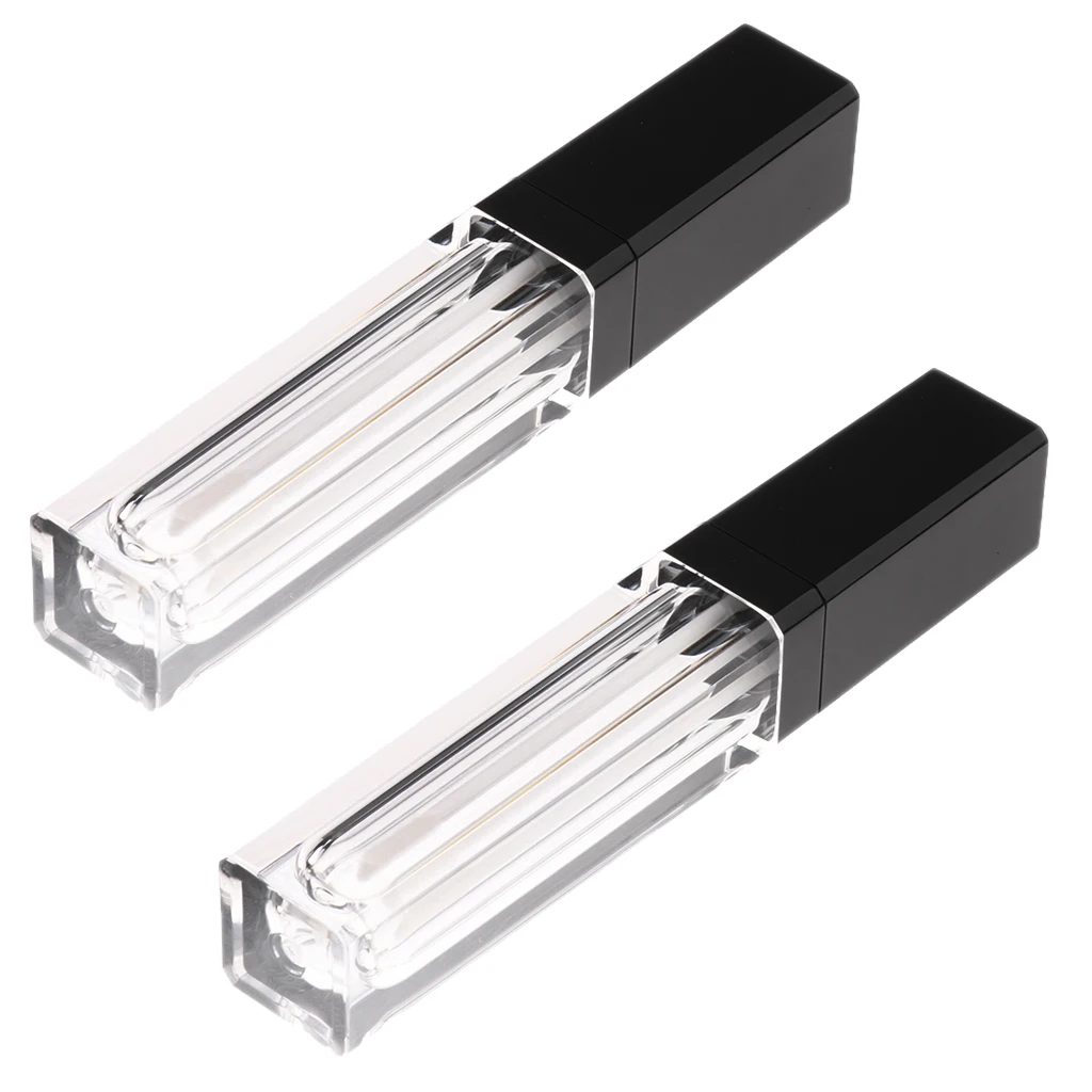 

2 Pieces Protable Clear Empty Lipstick Lip Oil Lip Gloss Tubes Lip Balm Bottles 8ML