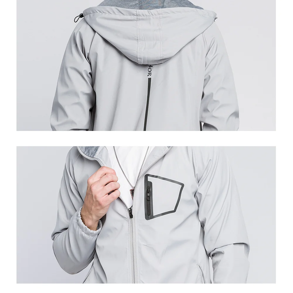 

FGKKS Trend Brand Men Fashion Jacket Coat Autumn New Men Personality Hooded Jacket Zipper Pocket Casual Jackets Male