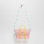 Новинка 2021, Детская сумка Za для девочек, летняя Прозрачная женская сумка розового цвета через плечо, пластиковая сумка-мессенджер из ПВХ
