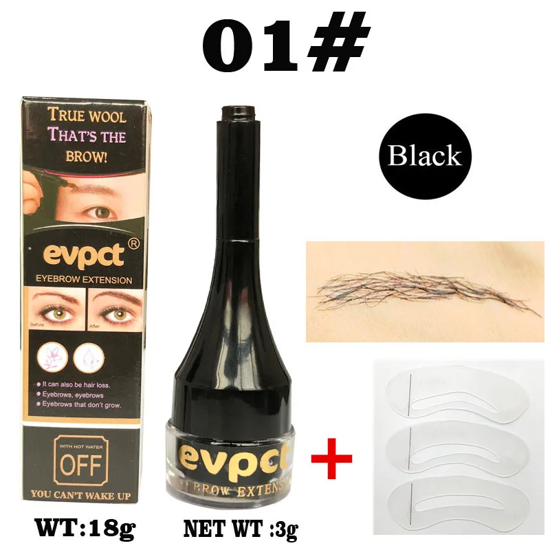 Карандаш для бровей из натурального волокна гель волос Макияж наращивания