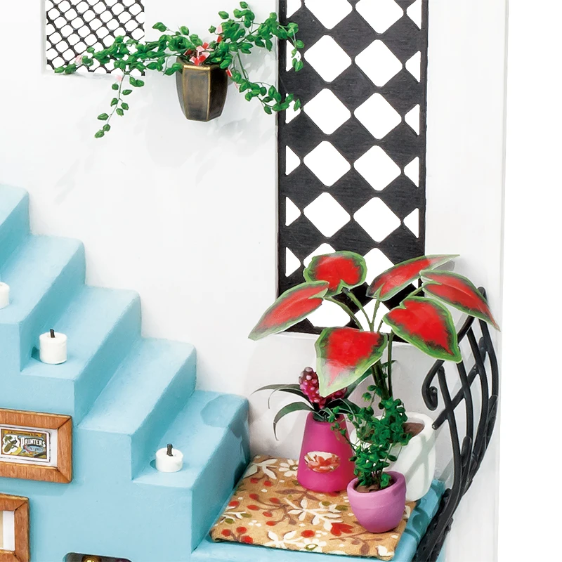 Обучающий деревянный кукольный домик Robotime Diy со светильник кой для девочек|Кукольные дома| |