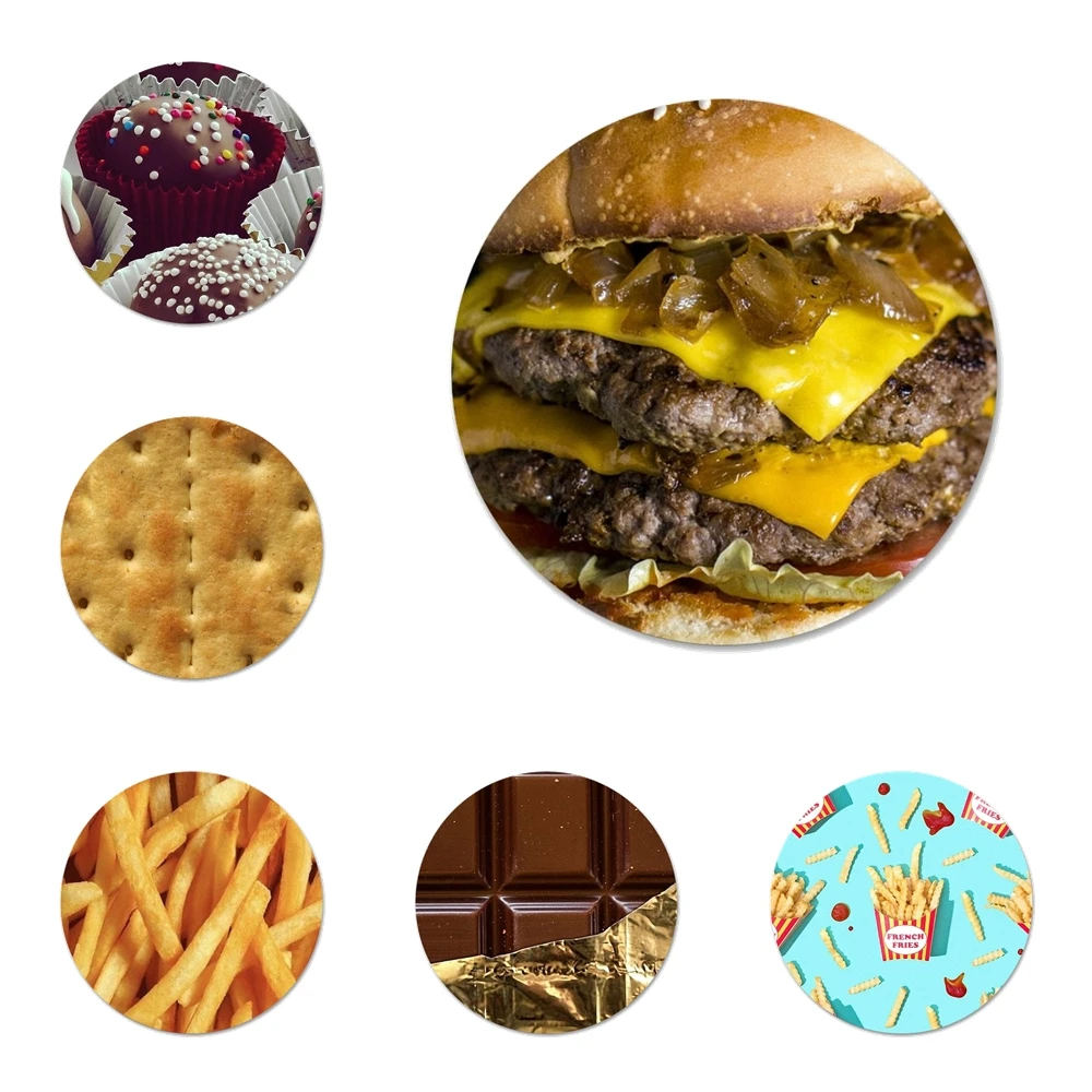 Еда десерт шоколад пиво сыр значок для одежды рюкзак украшение подарок | Дом и сад