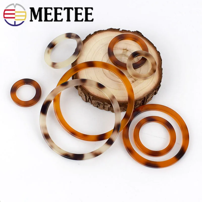 Meetee 5 шт. искусственная Пряжка уплотнительное кольцо 20/30/40/50/60 мм для украшения