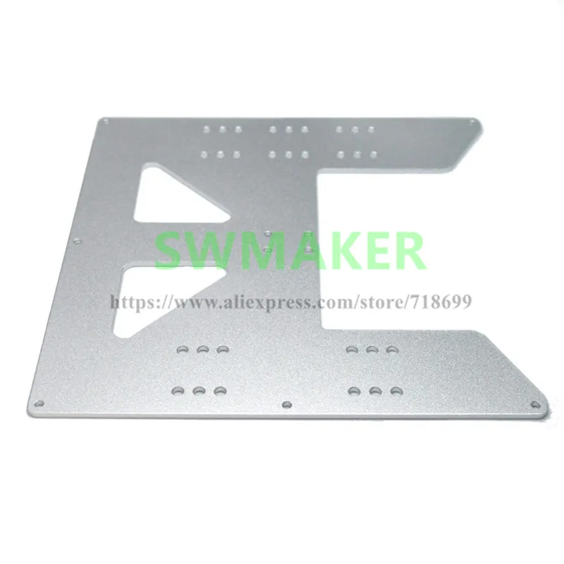 

Обновленная Y-образная каретка, анодированная алюминиевая плита, опорная плита для подогреваемой платформы для 3D-принтера Prusa I3 A8