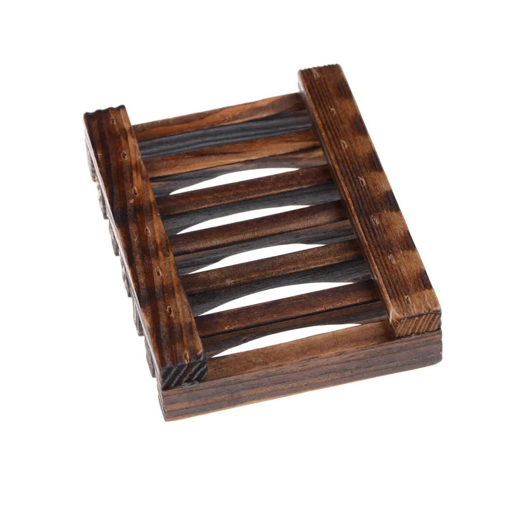 

Natural Wooden Bathroom Wood Soap Dish Box Container Handmade Kitchen Tub Sponge Storage Cup Rack Soap Holder