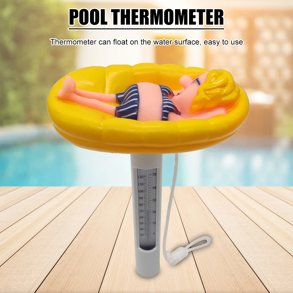 Портативный плавающий термометр для бассейна из АБС-пластика, измеритель температуры воды в ванну, спа, гидромассажная Ванна, аквариумные в...