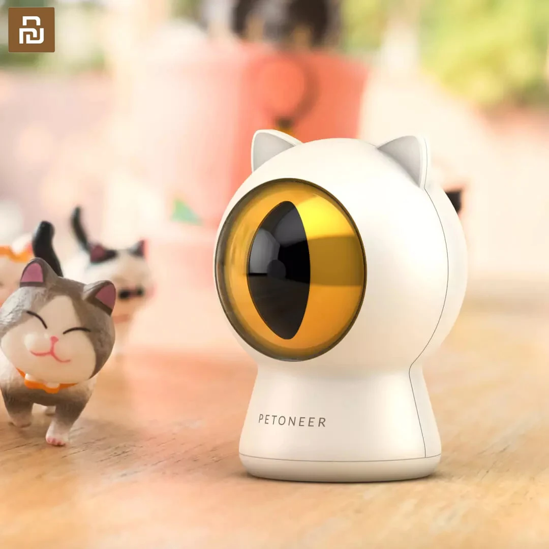 

Умные кошки Youpin Petoneer, красная лазерная точка для домашних животных, Дразнилка для кошек, игрушка, USB, перезаряжаемая, умное управление через ...