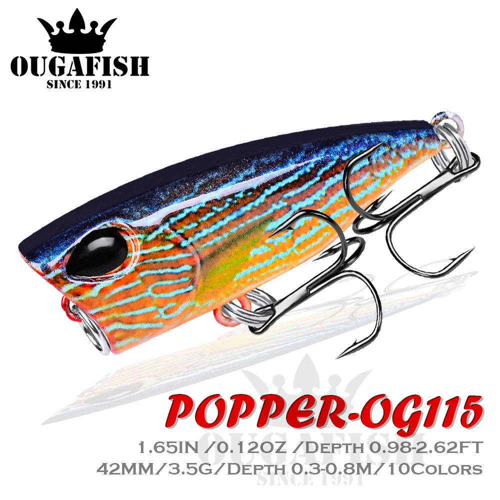 

2021 Fishing Lure Popper Weight3.5g 4.2cm Mino Floating Topwater Baits Luya Hard Artificial Trolling Lure Pesca Carp Fish Tackle