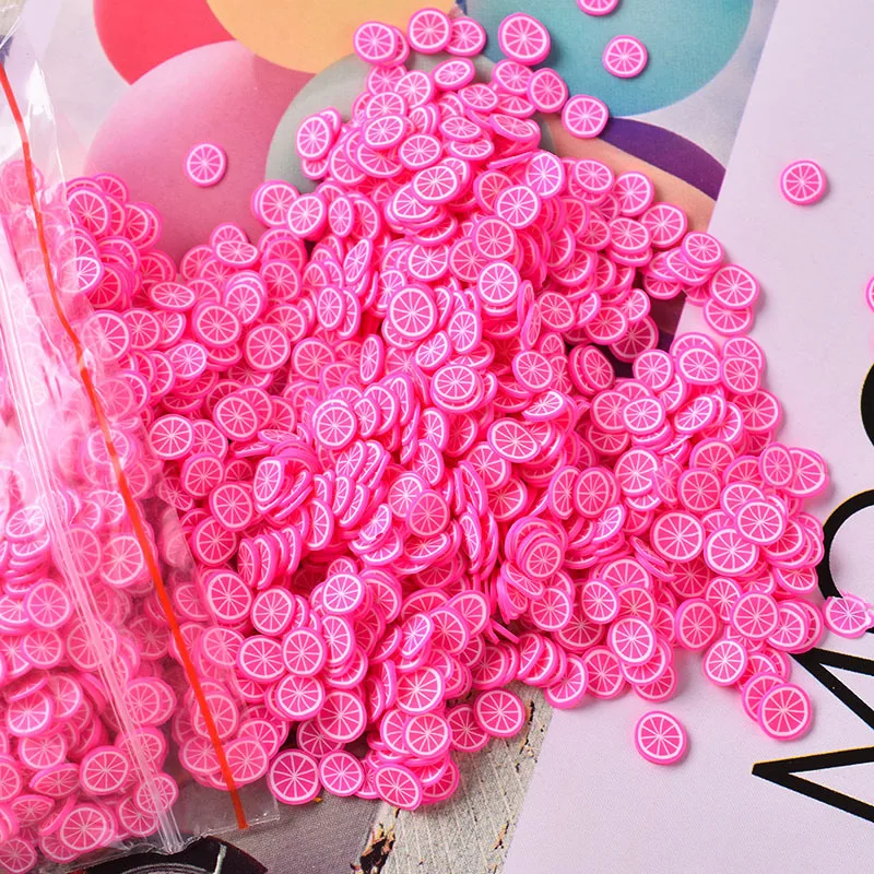 100 г Мягкая Полимерная глина фруктовый ломтик шейкер для разбрызгивания карты