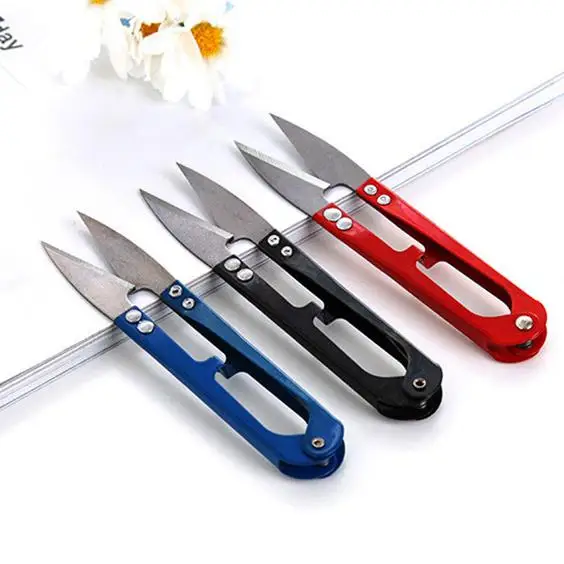 V Shape Vintage Stainless Steel Scissors Antique Craft Embroidery Trimming Sewing garment cross stitch scissors | Дом и сад