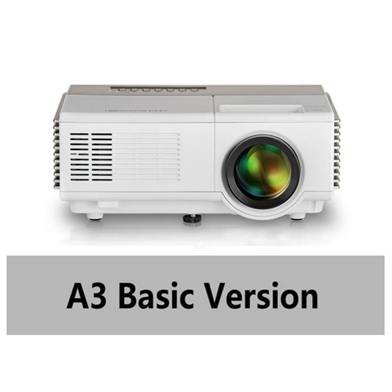 A3 basic version A3/A3AB портативный светодиодный мини-проектор для домашнего кинотеатра, ЖК-проектор, Android 6,0, Wi-Fi, Bluetooth, беспроводная синхронизация видео, смартфон - Цвет: A3 basic version
