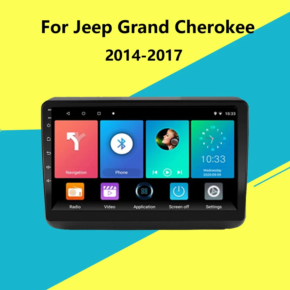 9 дюймов Android 2 Din Автомобильный мультимедийный стерео плеер для Jeep Grand Cherokee 2014 2015