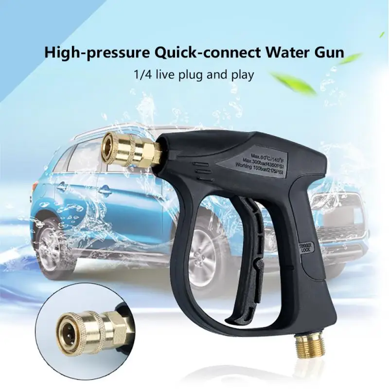 

Pressure Car Washer with 5pcs Soap Spray Nozzles 14mm M22 Socket 1/4" Quick Release Snow Foam Gun Pump Cannon Foamer Lance Jet