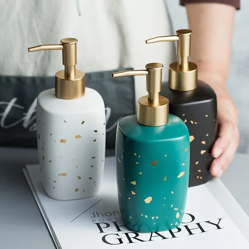 Диспенсер для жидкого мыла с узором из неравномерных фрагментов 380 мл диспенсер