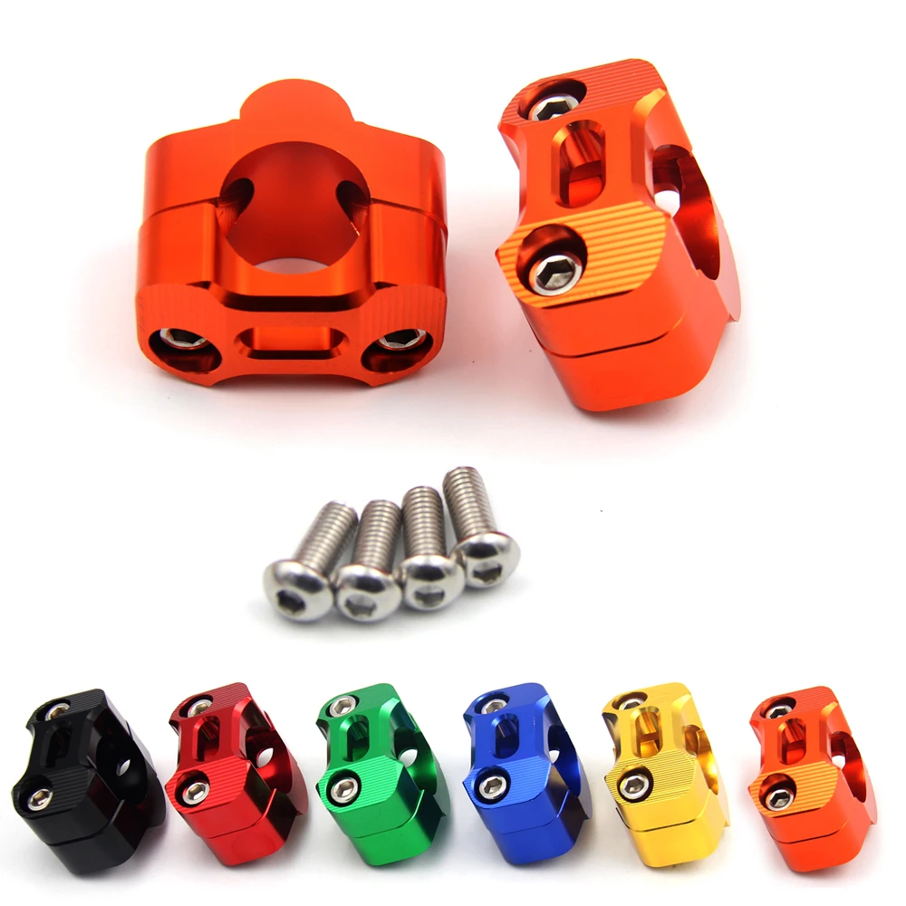 Зеленая 1 пара Алюминиевый зажим для крепления на руль мотоцикла с ЧПУ 1/8/28 мм