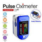 Пульсоксиметр Пальчиковый медицинский портативный с OLED-экраном для измерения пульса и уровня кислорода в крови