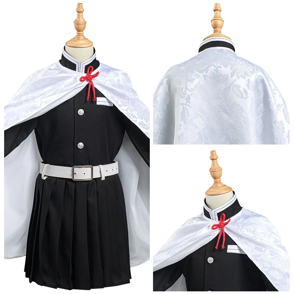 

Girls Tsuyuri Kanawo Cosplay Anime Demon Slayer Kimetsu no Yaiba Cosplay Girls Skirt Uniform Halloween Carnival Costume Kids
