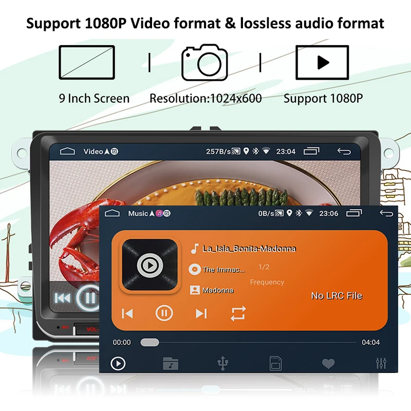 PHYEE 2Din радио Android 9 1 Авторадио GPS Navi CANBUS дюймов Автомобильный мультимедийный плеер