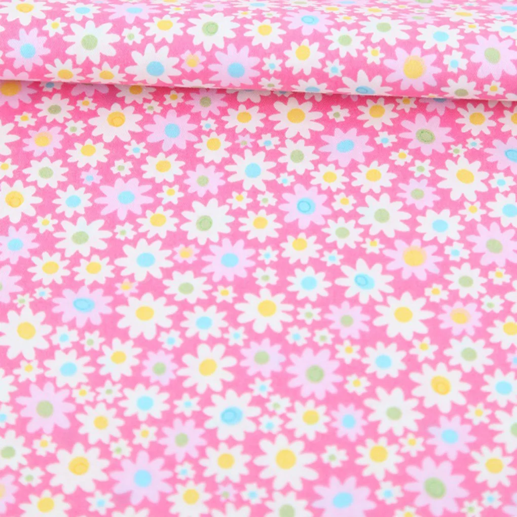 

6pcs Handicraft Patchwork Fabrics Sewing Quilting Cotton Cloths DIY Floral Square Fabrics Hand Sewing Supplies