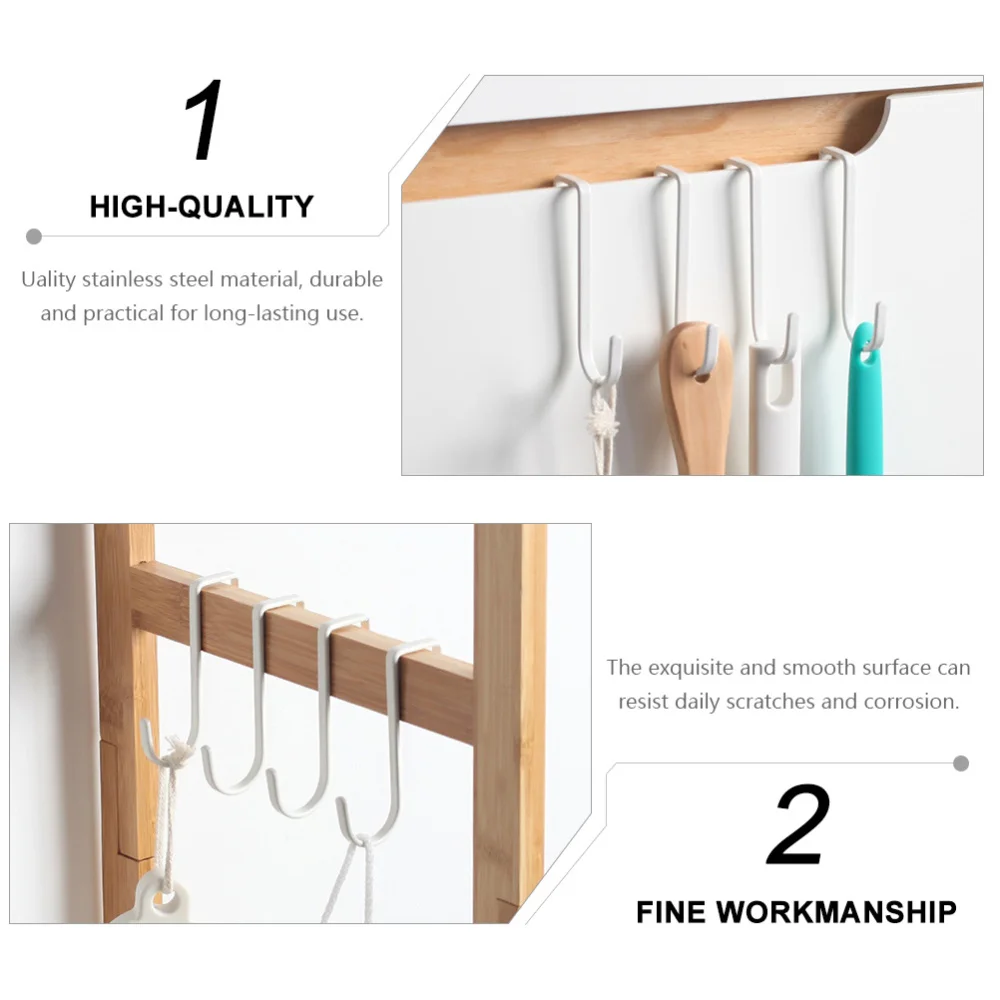 

2 Pcs Iron Door Hooks Japanese Style Door Hooks Useful Home Punch Free Hooks