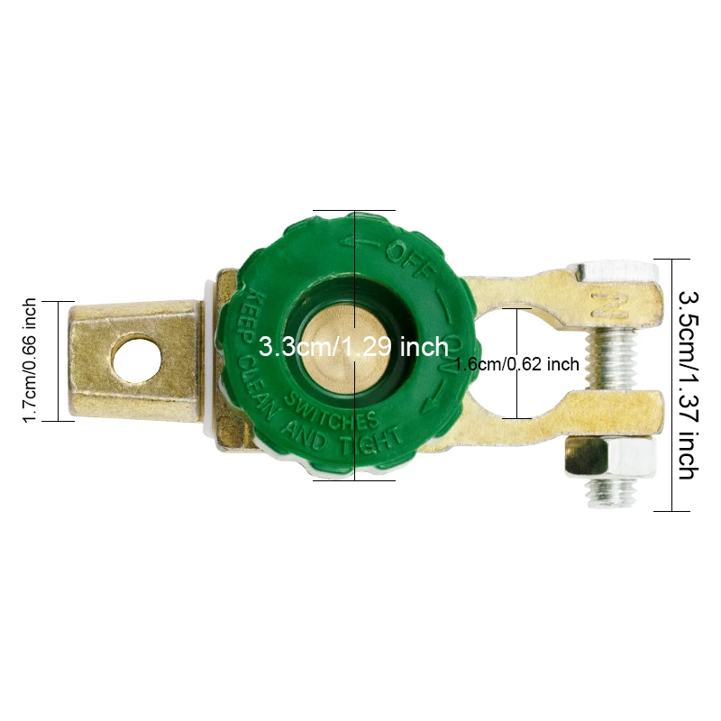 

Cut-off Switch Adeeing Car Motorcycle Car Battery Charger Terminal Link Quick Switch Rotary Disconnect Isolator Car Truck Parts