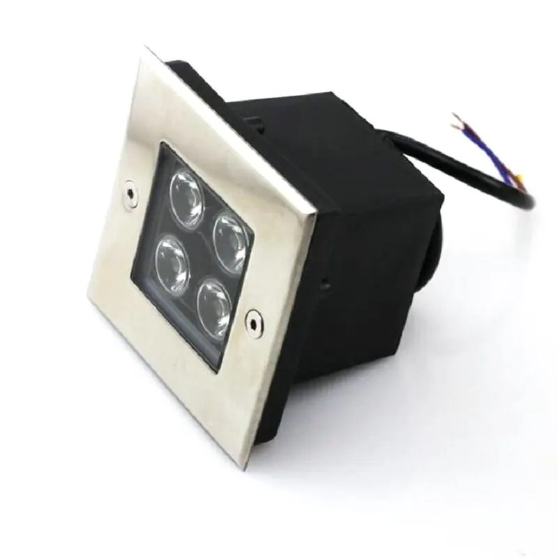 IP68 Водонепроницаемый светодиодный подземный светильник 3 Вт 4 Уличный наземный